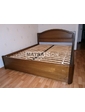  Кровать TM Matrason Angelica 90x190 дуб с 2 мя ящиками на направляющих светлый орех-К Без вставки Стандартное