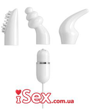  Набор вибропуля и 3 насадки iSex USB Massage Kit фото 1392311614