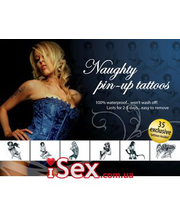  Набор временных татуировок Tattoo Set Naughty Pin-Up, 35 шт фото 1512593696