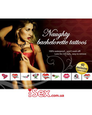  Набор временных татуировок Tattoo Set Naughty Bachelorette, 40 шт фото 2896714406