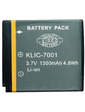 Kodak KLIC-7002 Усиленный Аккумулятор 1000mАh для фотокамер KLIC-7002 (аналог), Li-ion.