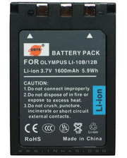 Olympus LI-10B Усиленный Аккумулятор 1600mАh для фотокамер LI-10B (аналог), Li-ion. фото 4015958218