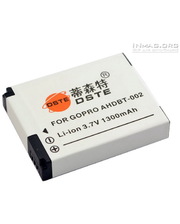 GoPro AHDBT-001 / 002 Усиленный Аккумулятор 1400mAh для видеокамер Hero, Hero 2 (аналог), Li-ion. фото 3777628579