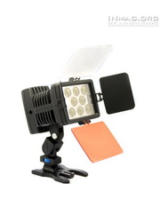  LED-5080 Светодиодный накамерный свет для фото/видеокамеры со шторками, 5000K-6000K (3500K/фильтр) + АБ + З/У. фото 1395613832