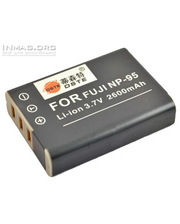 Fujifilm NP-95 Усиленный Аккумулятор 2600mАh для фотокамер NP-95 (аналог), Li-ion. фото 399296534