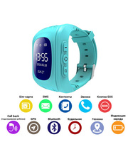 SMART часы детские с GPS Q50-1, Blue фото 3513826619