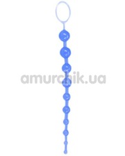 NMC Анальная цепочка Oriental Jelly Butt Beads синяя фото 528392950