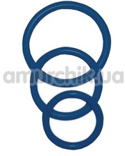 Orion Набор эрекционных колец Sexy Circles Cockring-Set, 3 шт синий фото 1513691409
