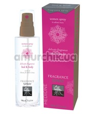 Hot Спрей для тела и белья с феромонами Shiatsu Fragrance Spray Bed & Body для женщин - вишня и белый лотос, 100 мл фото 386081468