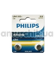 Philips Alkaline LR41 (AG3), 2 шт фото 3115687915