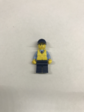 Lego Полицейский в синей рубашке в спасательном жилете и черной кепке