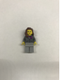 Lego Девушка в сером пиджаке с фиолетовым шарфиком и светлосерых штанах
