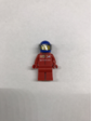 Lego Парень гонщик в красной форме и синий шлем