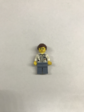 Lego Девушка в серой рубашке и в белом пиджаке с бейджем и ручками