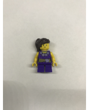 Lego Маленькая девочка в фиолетовом костюме с розами на нем фото 2226821801