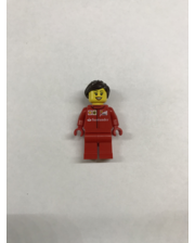 Lego Девушка гонщик в красной форме фото 2400628055