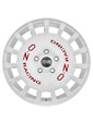 OZ Racing Rally Racing R18 W8 PCD5x112 ET45 DIA75.1 Race White Red Lettering