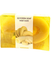  Глицериновое мыло ручной работы - Банан, BioRose, 75 гр фото 22622306