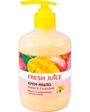 Fresh Juice Крем-мыло с дозатором. Манго и карамбола с маслом камелии 460 мл фото 4058648181