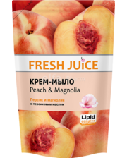 Fresh Juice Крем-мыло дой-пак. Персик и магнолия с увлажняющим молочком 460 мл фото 3936611161
