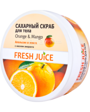 Fresh Juice Сахарный скраб для тела. Апельсин и манго с маслом амаранта 225 мл фото 1130956192