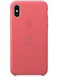 Apple iPhone XS Leather Case - Peony Pink (MTEU2)