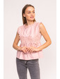 Блузка с гипюровыми вставками LUREX - пудра цвет, M (есть размеры)