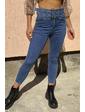  Облегающие женские джинсы с вшитым ремнем M-M - джинс цвет, XL (есть размеры)