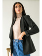  Классический стильный пиджак без пуговиц LUREX - черный цвет, L (есть размеры)