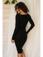  Соблазнительное облегающее платье M.B.21 - черный цвет, S/M (есть размеры)