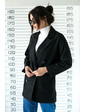  Оригинальный двубортный пиджак Clew - черный цвет, L (есть размеры)