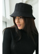  Шляпа хлопковая однотонная LUREX - черный цвет, XL (есть размеры)