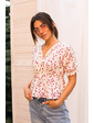  Женская блузка в сердечках LUREX - бежевый цвет, S (есть размеры)