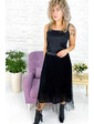  Плиссированная юбка миди люрекс Jean Louis Francois - черный цвет, S/M (есть размеры)