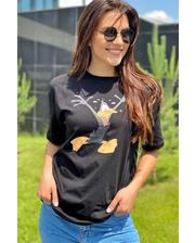  Популярная футболка с Даффи Дак LUREX - черный цвет, M (есть размеры) фото 2888228736