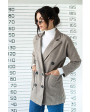  Оригинальный двубортный пиджак Clew - кофейный цвет, L (есть размеры) фото 2907796996