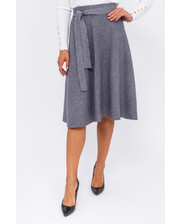  Теплая юбка с пояском LUREX - серый цвет, L (есть размеры) фото 3301870788