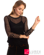  Блуза из французского кружева Zeza Fashion - черный цвет, S/M (есть размеры) фото 3424203739