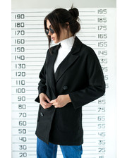  Оригинальный двубортный пиджак Clew - черный цвет, L (есть размеры) фото 879457817