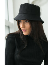  Шляпа хлопковая однотонная LUREX - черный цвет, XL (есть размеры) фото 835386496