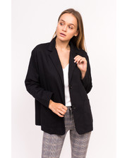  Классический женский пиджак M collection - черный цвет, M (есть размеры) фото 3467030687
