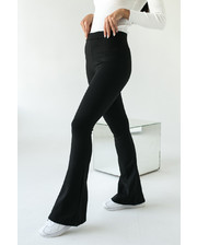  Женские брюки клеш Barley - черный цвет, XL (есть размеры) фото 1170148799