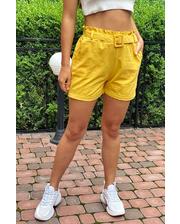  Летние женские шорты с поясом YJX - желтый цвет, M (есть размеры) фото 3772568093