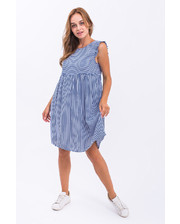  Платье тонкая полоска LUREX - синий цвет, S (есть размеры) фото 3931226195