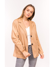  Классический женский пиджак M collection - коричневый цвет, M (есть размеры) фото 2779678605