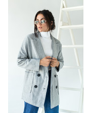  Оригинальный двубортный пиджак Clew - серый цвет, S (есть размеры) фото 2160917674