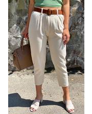  Короткие джинсы с поясом PERRY - молочный цвет, M (есть размеры) фото 1492648673