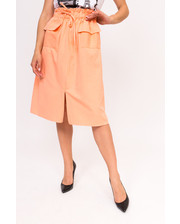  Стильная юбка с накладными карманами LUREX - персиковый цвет, M (есть размеры) фото 2371196875