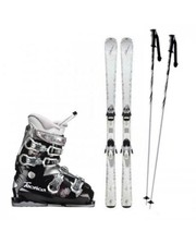  Комплект горнолыжный акционный женский (лыжи+палки+ботинки) фото 1451214489