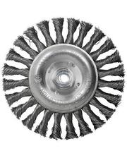 S&R Щетка дисковая S&R, стальная плетенная проволока 150, ворс 0,5 мм фото 3877456312